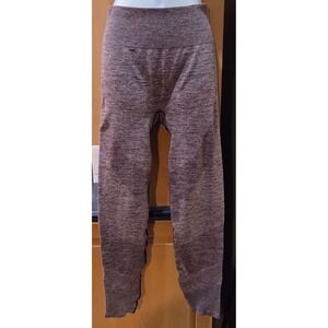 Pink Victoria's Secret Seamless Pointelle Mesh Leggings Mauve Heather Medium